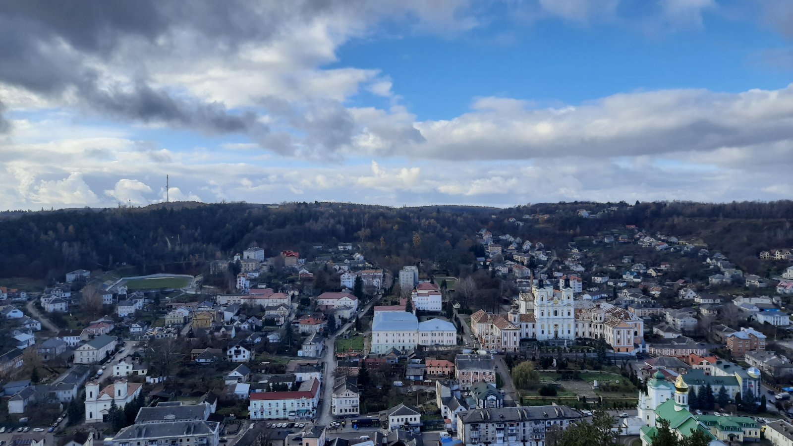 Вид на Кременець з гори Бона.